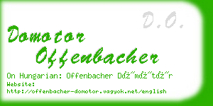 domotor offenbacher business card